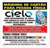 Maquina de cartão de credito Cielo